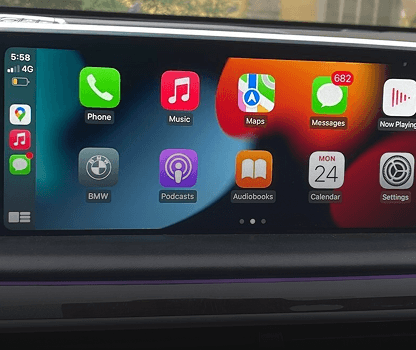 BMW Apple CarPlay Fullscreen Activation + Screen Mirroring + VIM